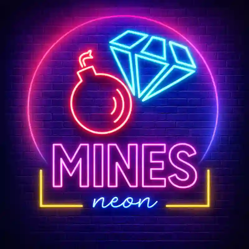 Mines Neon Casino Game tk222
